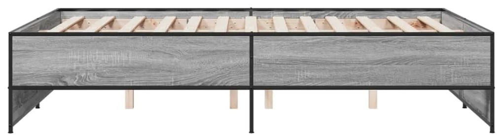 Estrutura de cama 120x200 cm derivados madeira/metal