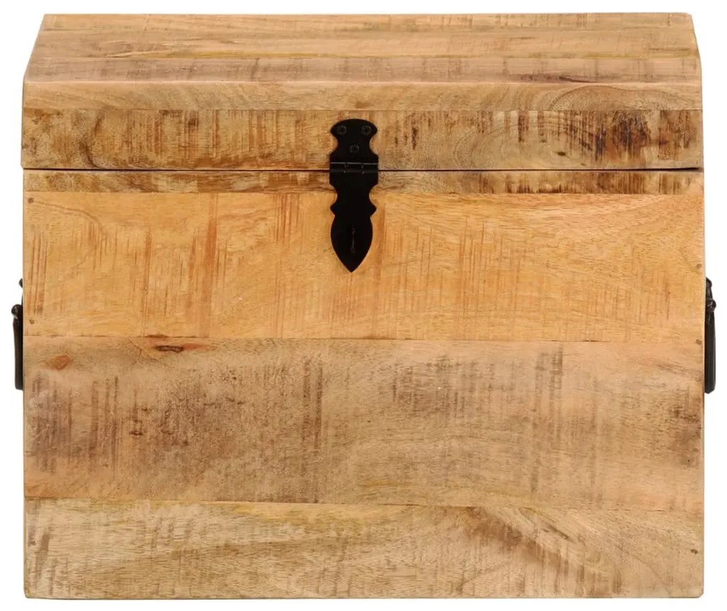 Caixa de arrumação 39x28x31 cm madeira de mangueira maciça