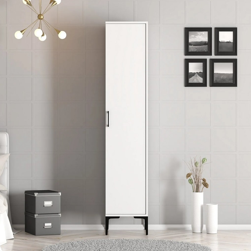 ****
Roupeiro Kumsal S – Branco – 40x47,5x201,4 cm
**