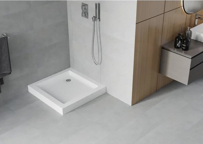 Mexen Rio base quadrada 80 x 80 cm, branca - 45108080