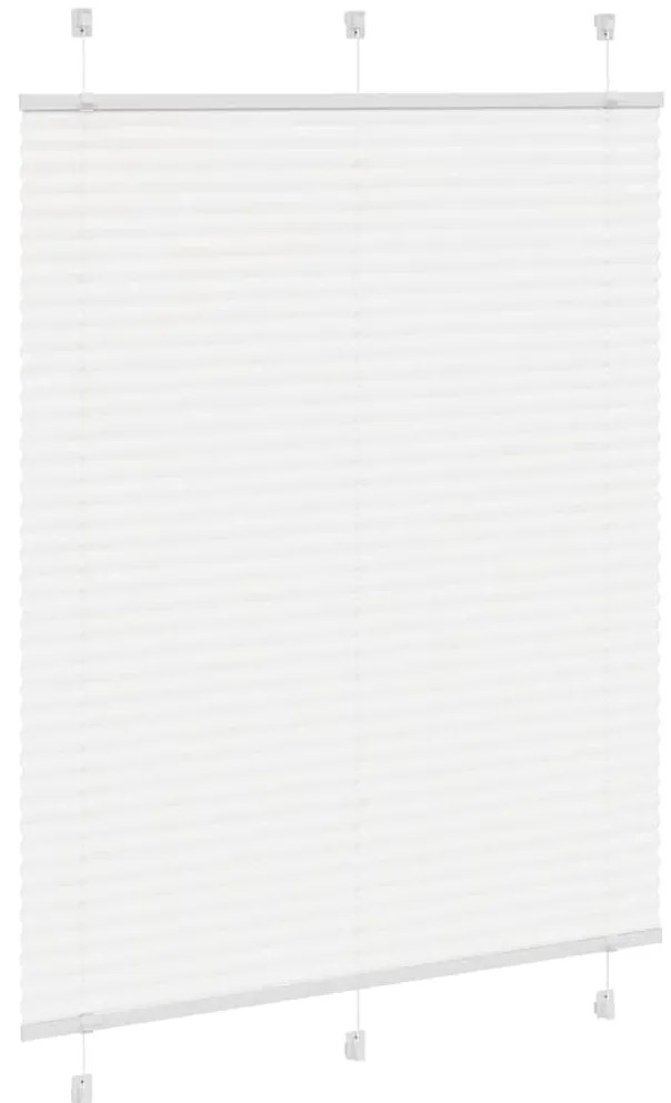 Branco Plissada Cega 110x100cm Largura Tecido 109,4cm Poliéster