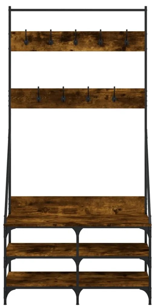 Conjunto de Entrada - Bengaleiro c/ arrumação de calçado 90x34x184 cm