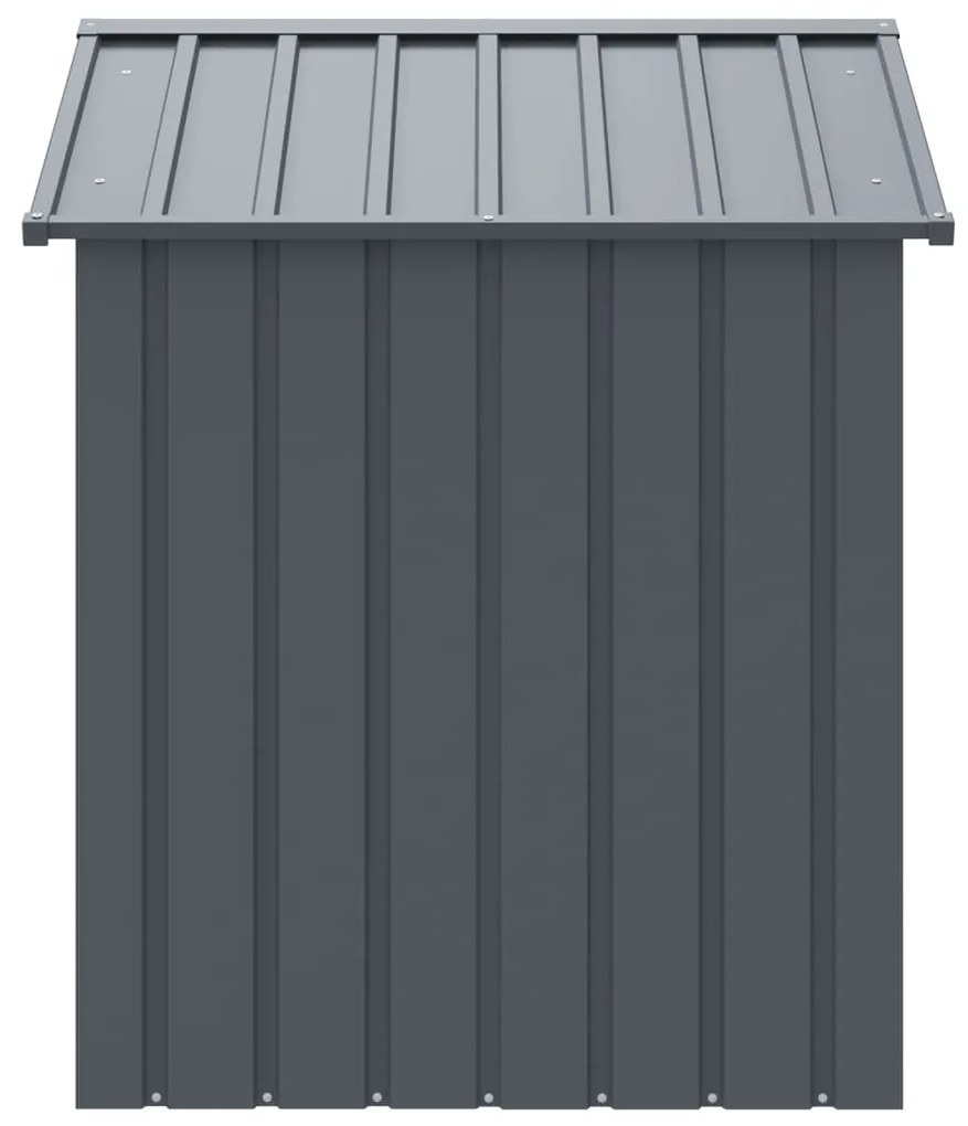 Casota para cães com telhado aço galvanizado antracite