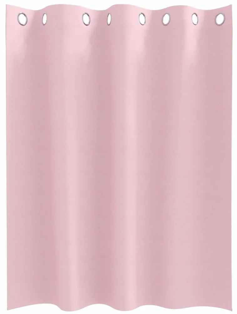 Cortinas com cortinas 2 pcs Rosa Bebê 140 x 140 cm Poliéster