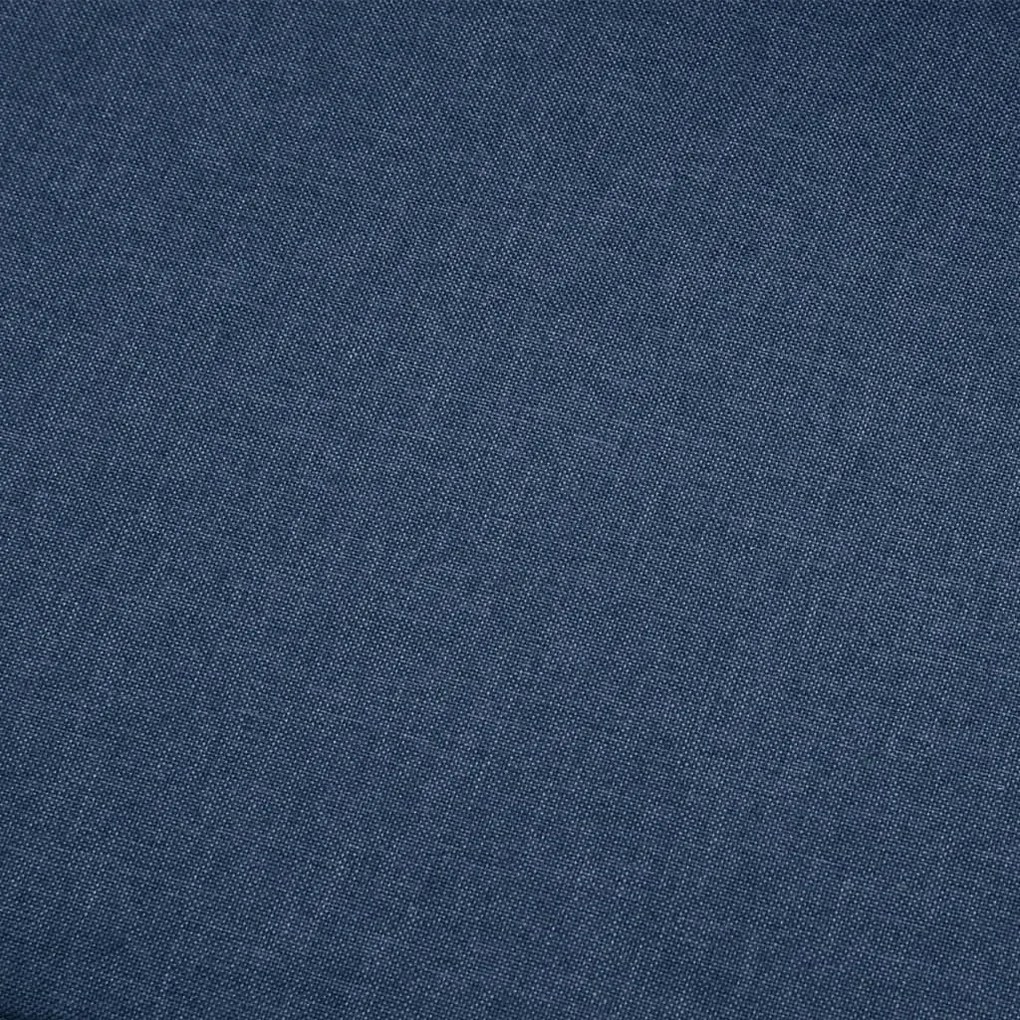 Sofá de canto tecido azul