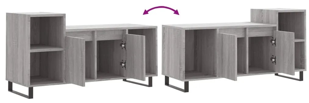 Móvel de TV 100x35x55 cm derivados de madeira cinzento sonoma