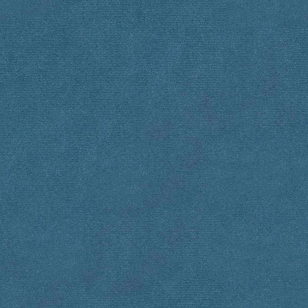 Banco de arrumação 110x45x49 cm veludo azul