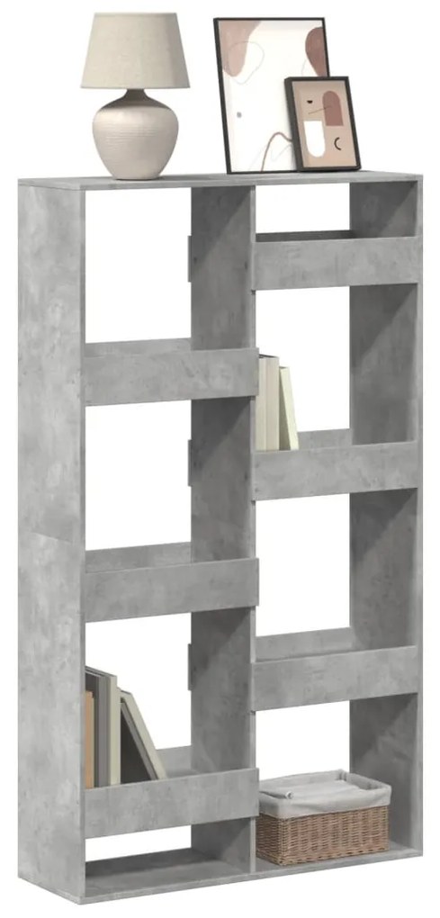 Estante 100x33x175 cm derivados de madeira cinzento cimento