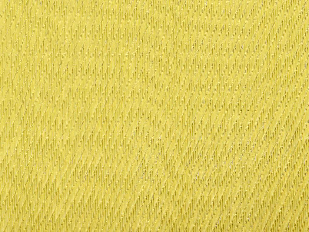 Tapete de exterior amarelo 120 x 180 cm ETAWAH Beliani