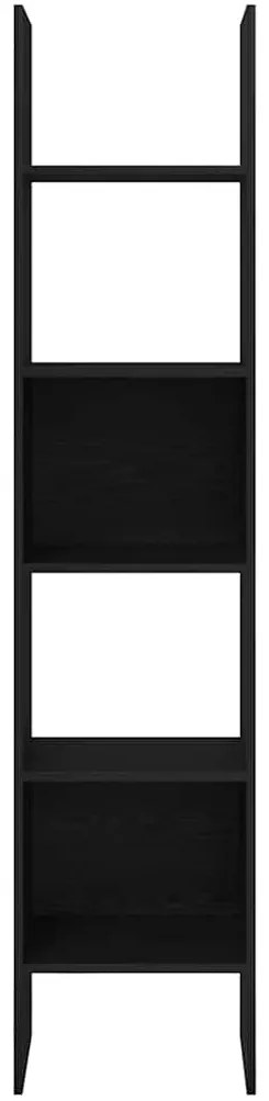Gabinete de Livros Carvalho preto 40 x 35 x 180 cm