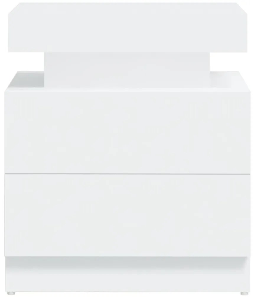 Mesa de cabeceira derivados de madeira branco