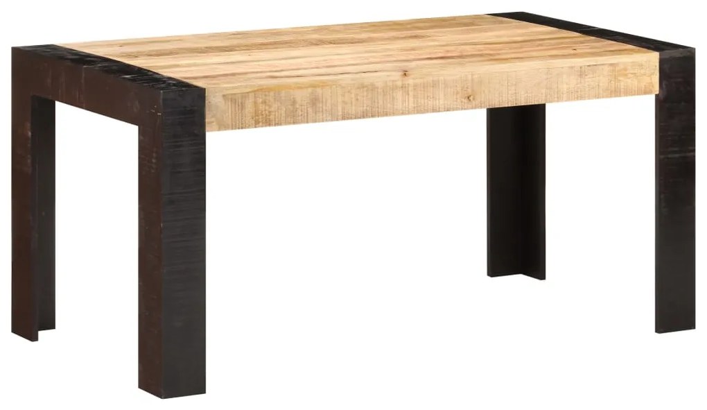 Mesa de jantar 160x80x76 cm madeira mangueira maciça