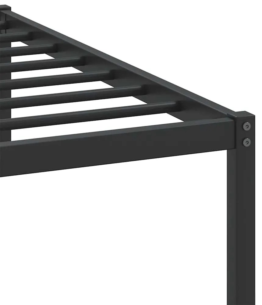 Estrutura de cama sem colchão 107x203 cm carvalho fumado