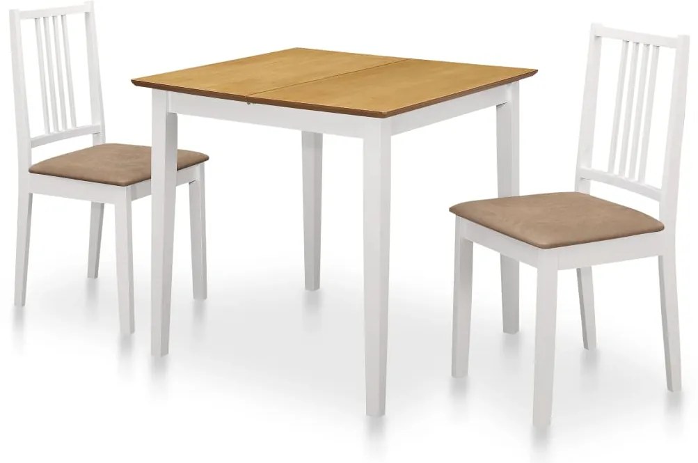 3 pcs conjunto de jantar MDF branco
