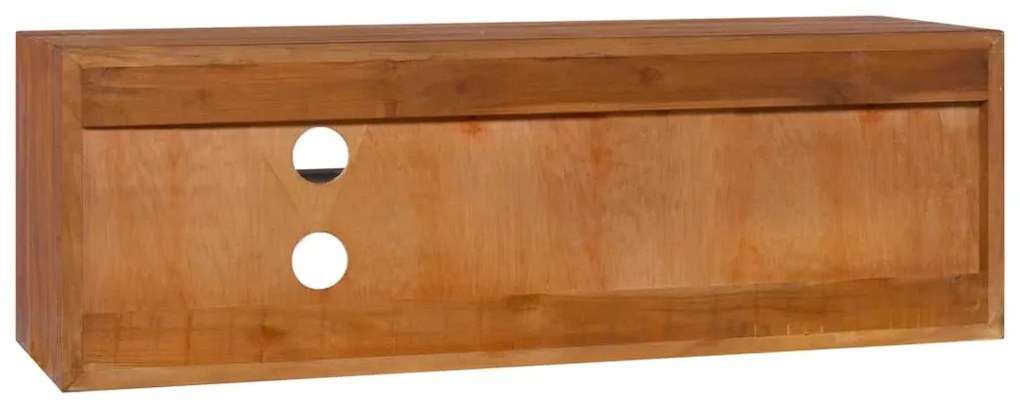 Armário de parede para TV 180x30x30 cm madeira de teca maciça