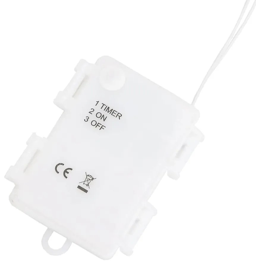 Luzes de Natal silhueta da árvore 2 pcs 50 LEDs branco quente