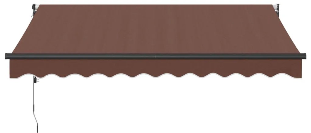 Toldo retrátil automático 300x250 cm castanho