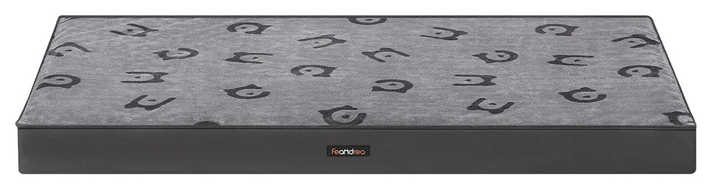 Cama ortopédica para cães 120 x 74 x 10 cm tamanho XXL Cinzento 