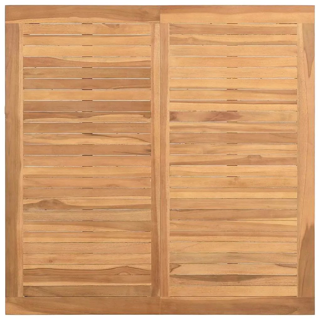 Mesa de centro Castanho 85 x 85 x 45 cm Madeira de teca sólida