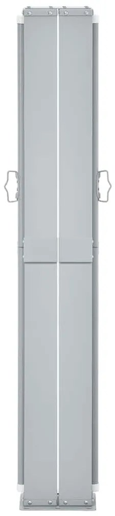 Toldo lateral retrátil para pátio 170x1200 cm azul