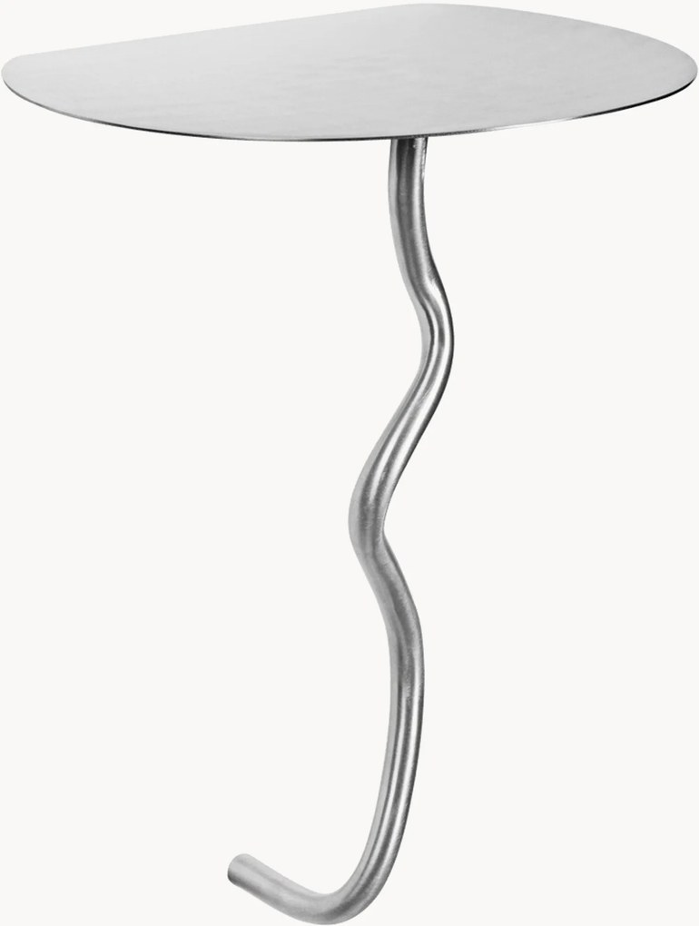Mesa de apoio de parede em aço inoxidável Curvature