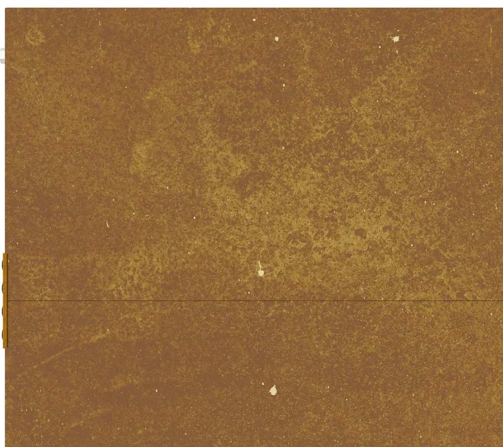 Portão de jardim 85x75 cm aço corten