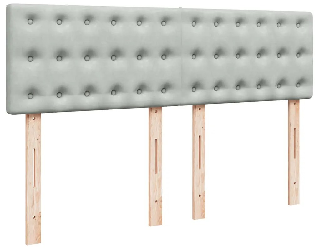 Estrutura de cama otomana com colchão 140x190 cm cinzento claro