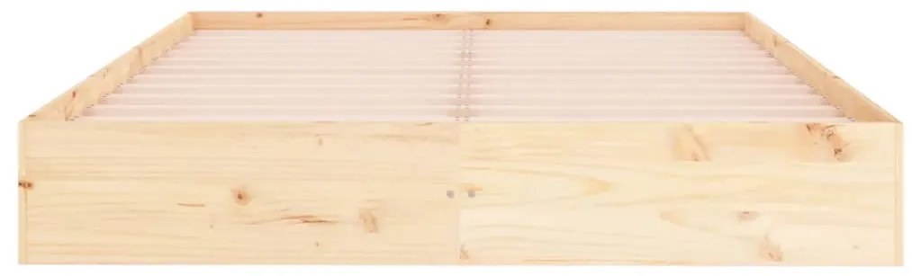 Estrutura de cama king 150x200 cm madeira maciça