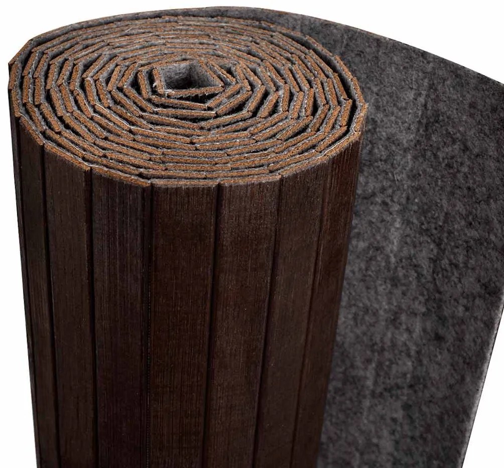 Biombo/divisória de sala 250x165 cm bambu castanho escuro