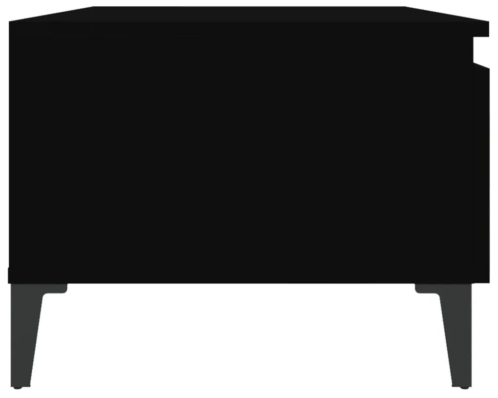 Mesa de apoio 50x46x35 cm derivados de madeira preto