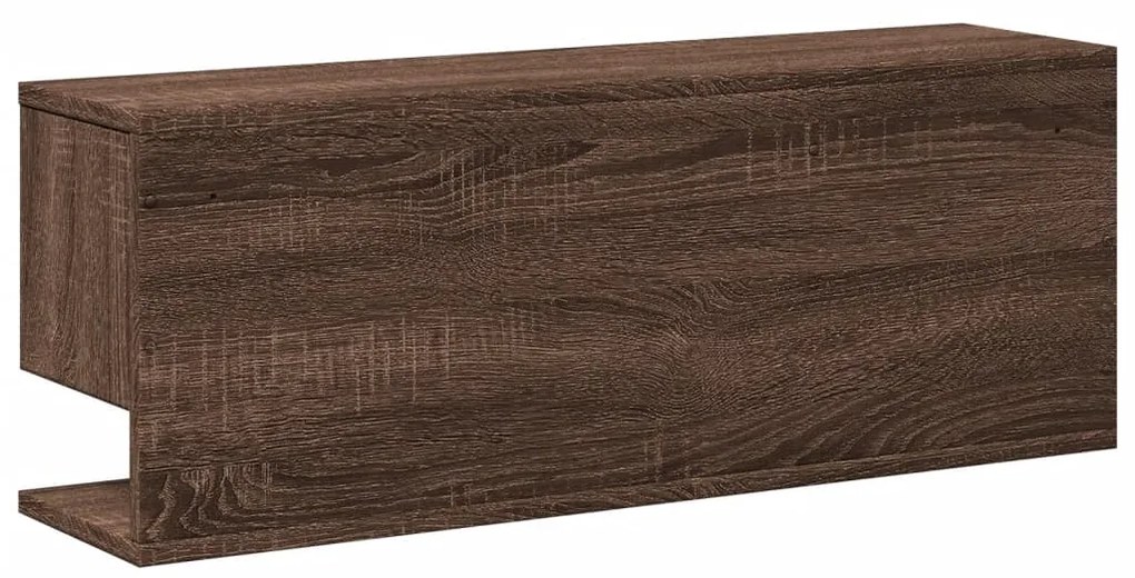 Armário parede 80x20x30 cm derivados madeira carvalho castanho