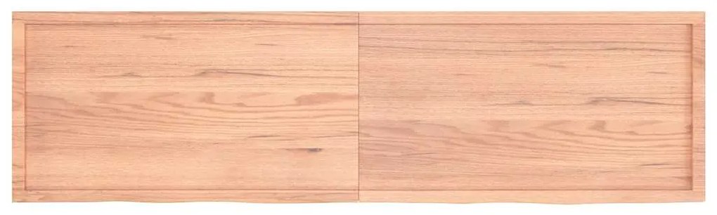 Prateleira de parede 220x60x(2-6) cm carvalho tratado castanho