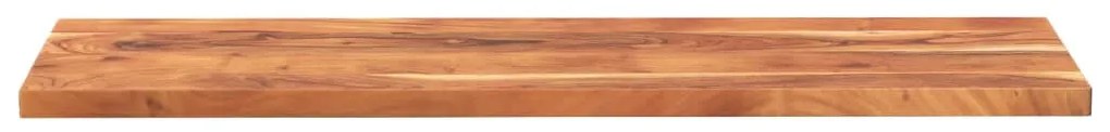Tampo de mesa retangular 140x60x2,5 cm madeira de acácia maciça