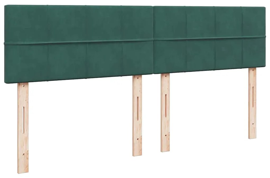 Estrutura de cama otomana com colchão 160x200 cm verde escuro