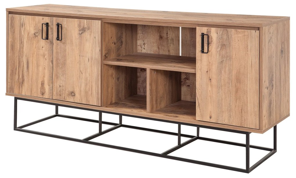 Console Quantum – Atlantic Pine Black – 180x80x40 cm