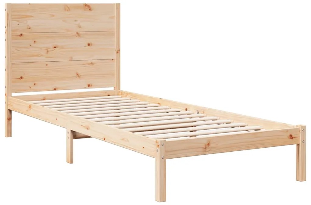 Cama extra longa sem colchão 90x220 cm madeira maciça