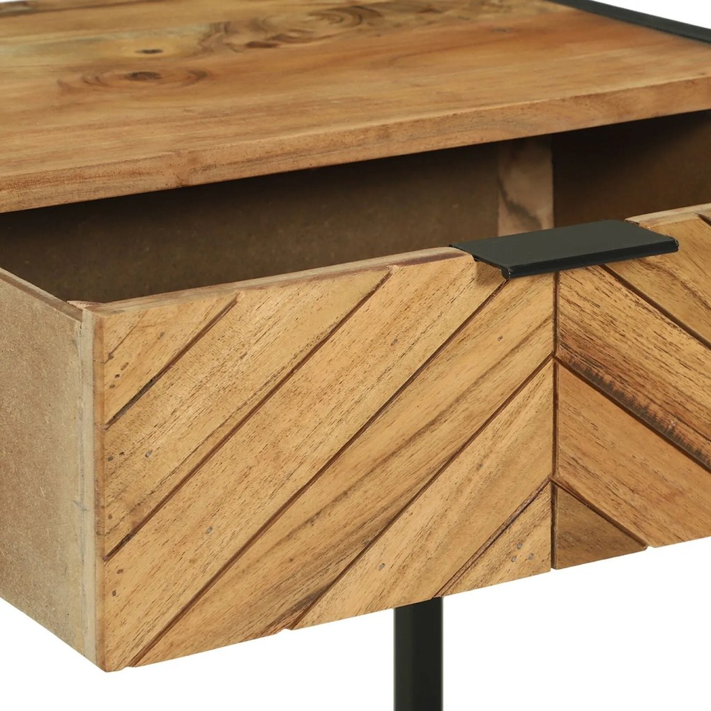 Mesa Console 90x35x75 cm Madeira Maciça Acácia