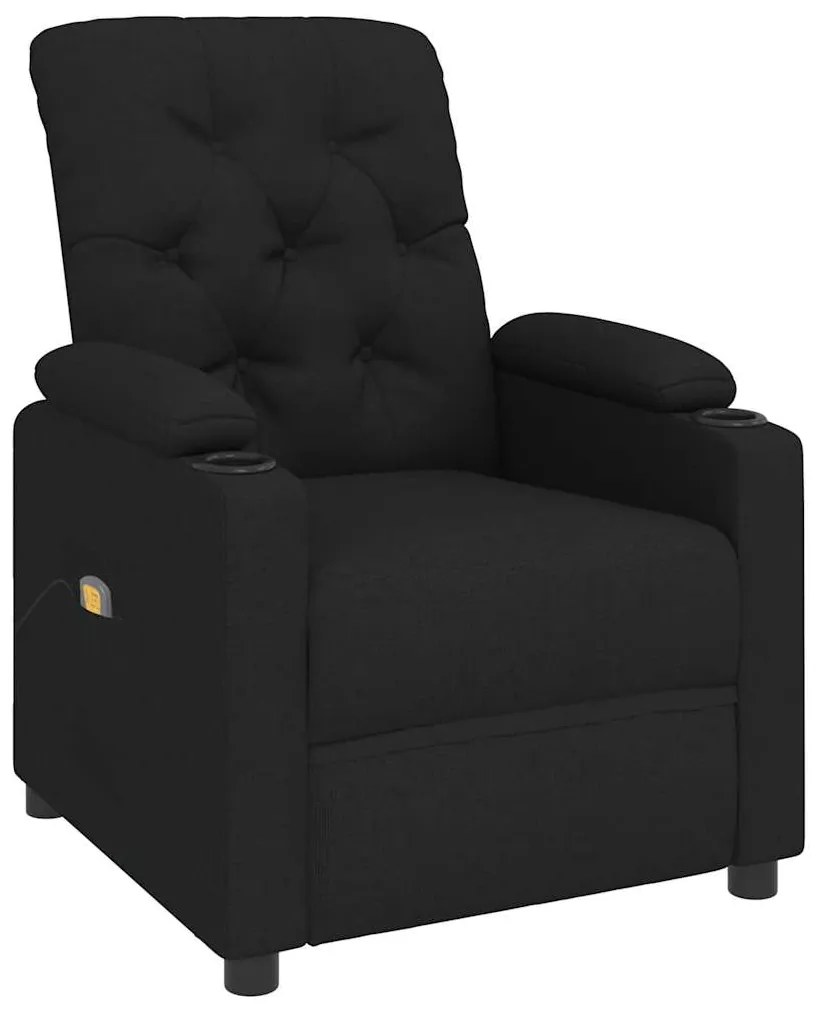 Poltrona de massagens tecido preto