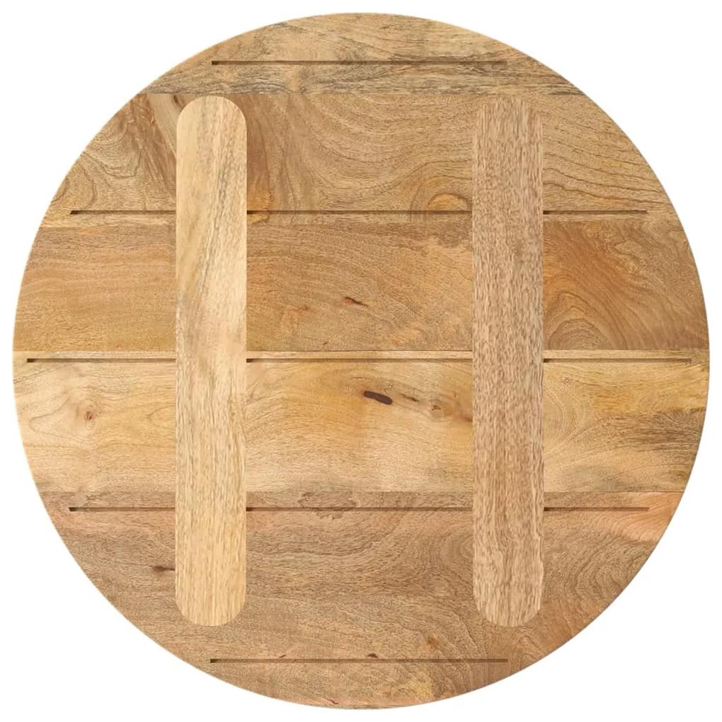 Tampo de mesa redondo Ø60x3,8cm madeira de mangueira maciça