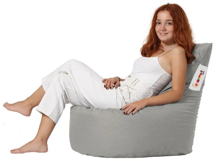 Saco de Feijão de Jardim Baton – Cinza Fumo – 70x70x35 cm | Tribo Home