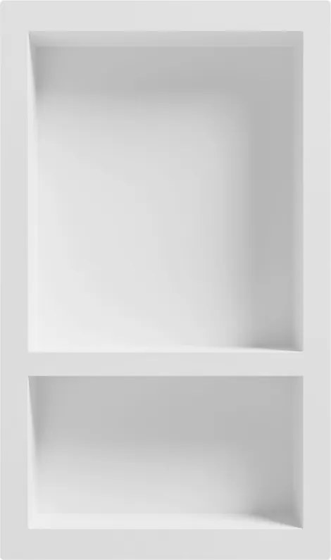 Mexen X-Wall-S prateleira embutida SMC com flange 68,6 x 40,7 cm, branca - 1901694109
