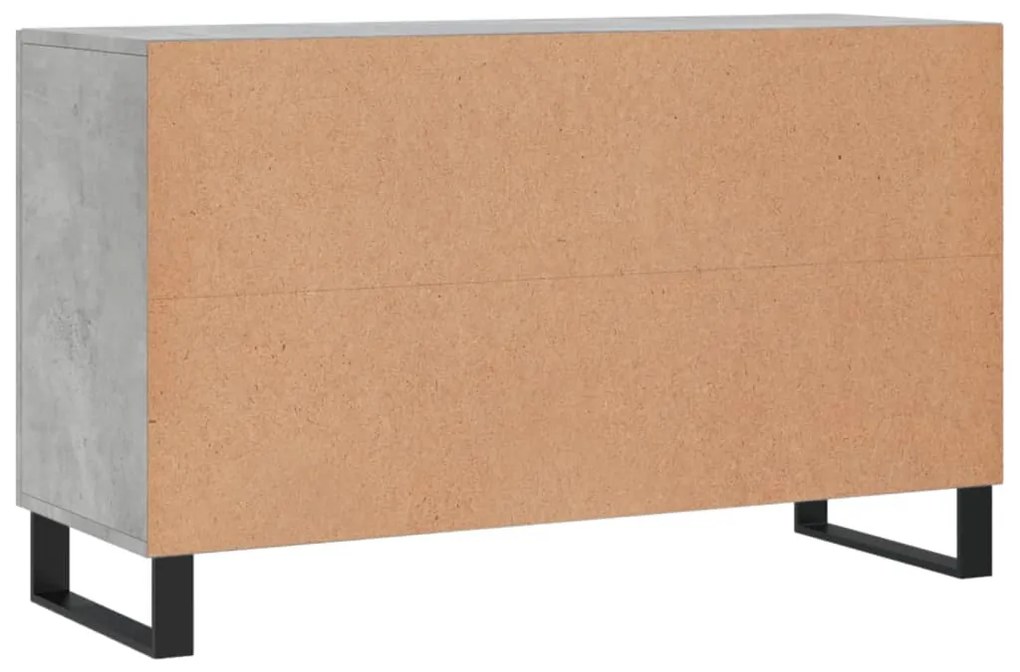 Aparador 100x36x60 cm derivados de madeira cinzento cimento