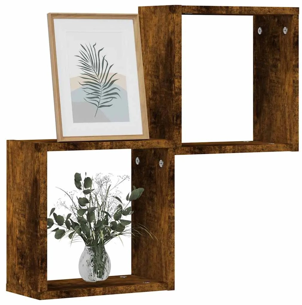 Prateleiras de parede em forma de cubo 2 pcs 30x15x30cm