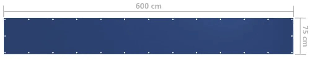 Tela de varanda 75x600 cm tecido Oxford azul