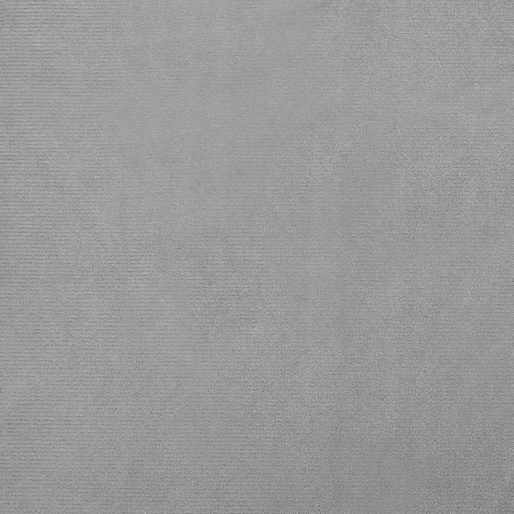 Cama para cães 60x40x30 cm veludo cinzento-claro