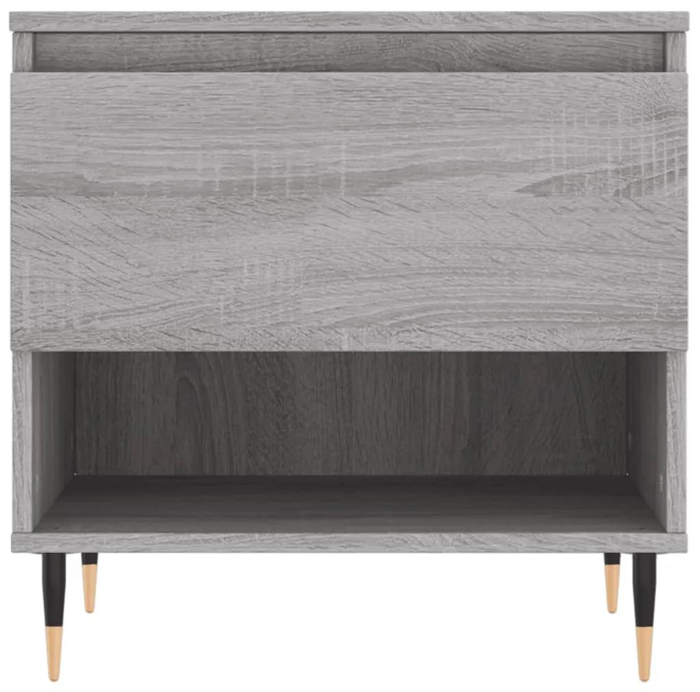 Mesa de centro 50x46x50 cm derivados de madeira cinzento sonoma