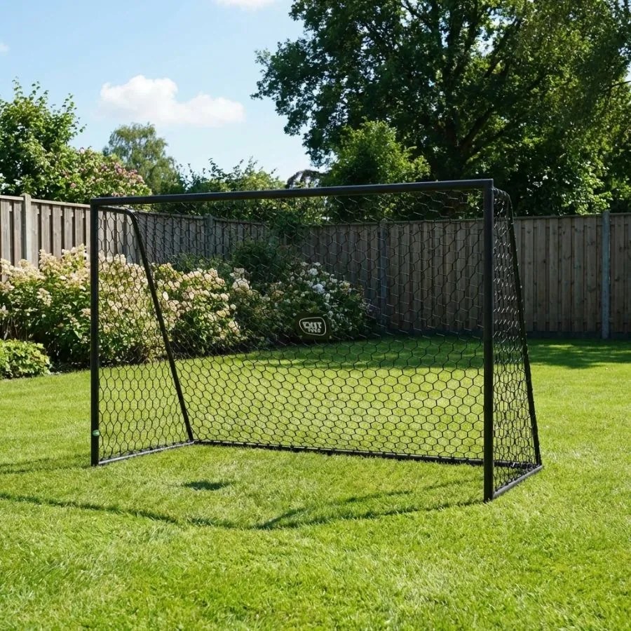 Baliza de futebol em alumínio Scala 300 x 200 cm - preta