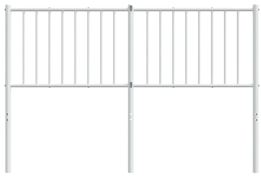 Cabeceira de cama 140 cm metal branco