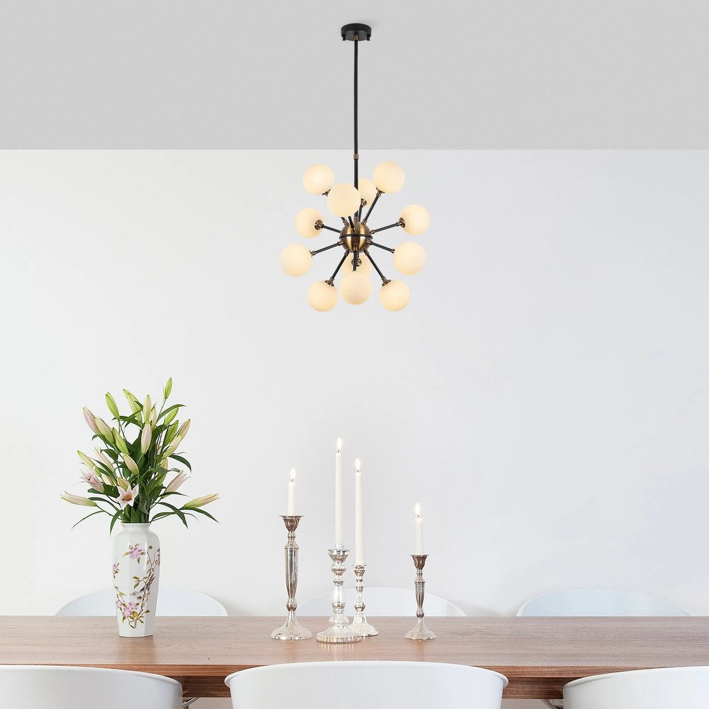 Candeeiro de Teto Cavud – Preto – 52 x 52 x 53 cm