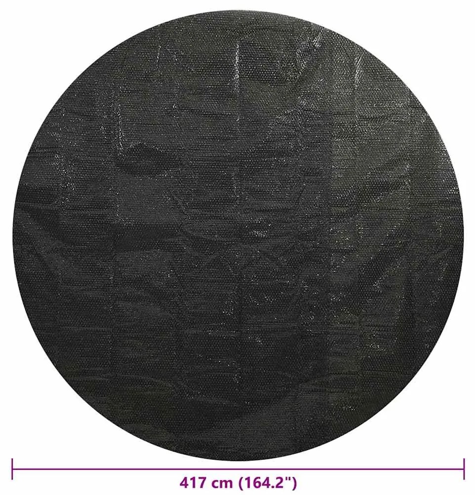 Cobertura para piscina 417 cm PE preto